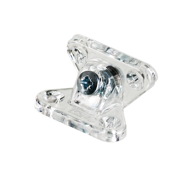 KELEBEK-BAGLANTI.jpg Hafele Kelebek Bağlantı Elemanı Plastik Şeffaf 100 Adet - Görsel 1